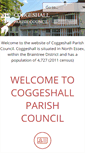 Mobile Screenshot of coggeshall-pc.gov.uk