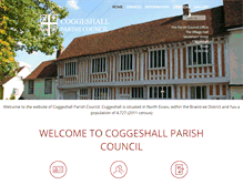 Tablet Screenshot of coggeshall-pc.gov.uk
